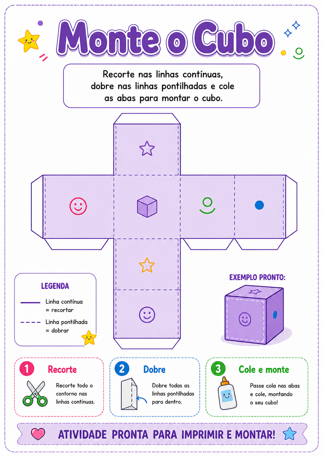 Cartaz do kit de sólidos geométricos 1